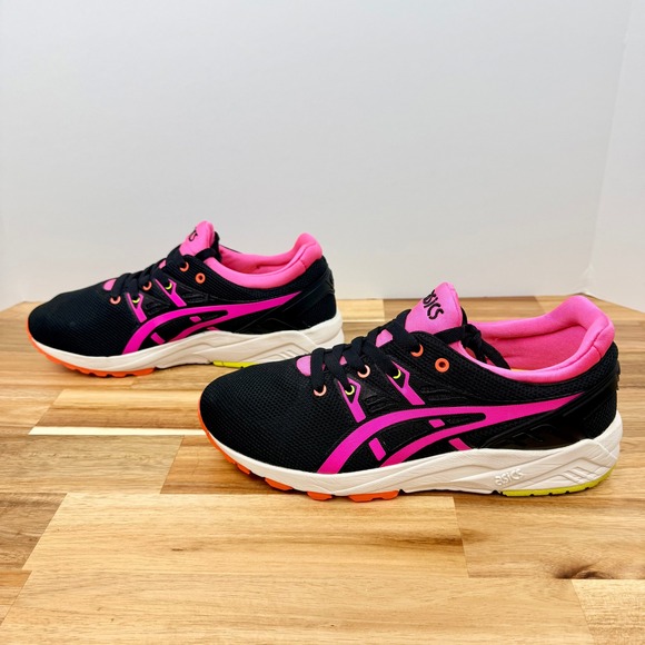 ASICS Women Black Pink Gel Running Shoes Sneakers Athletic Shoes 8.5 - Picture 6 of 11